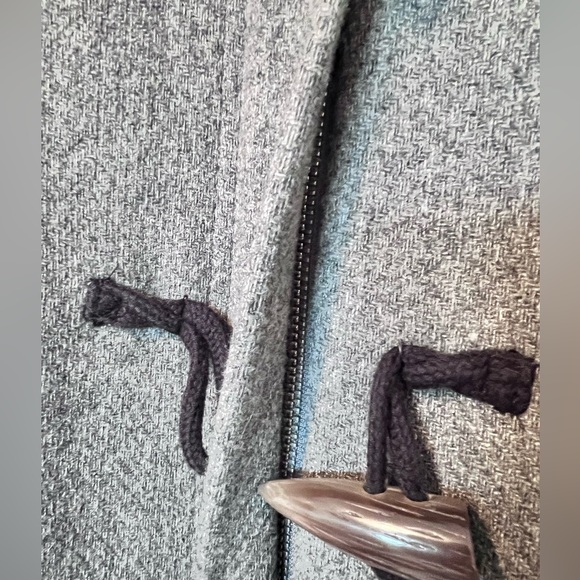 Banana Republic Wool Gray Front Zipper Car Coat - Picture 7 of 9